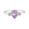Lavendel-Amethyst-Silberring