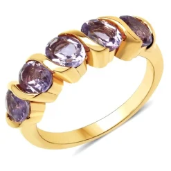 Lavendel-Amethyst-Silberring