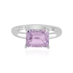 Lavendel-Amethyst-Silberring