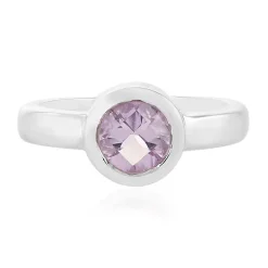 Lavendel-Amethyst-Silberring