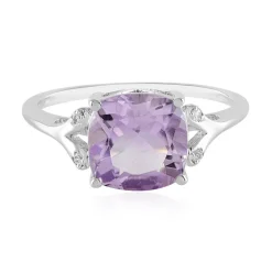 Lavendel-Amethyst-Silberring
