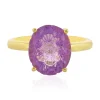 Lavendel-Amethyst-Silberring