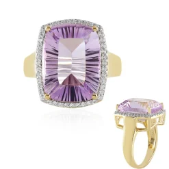 Lavendel-Amethyst-Silberring
