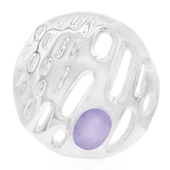 Lavendel-Jadeit-Silberanhänger