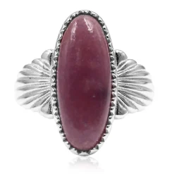 Lepidolith-Silberring