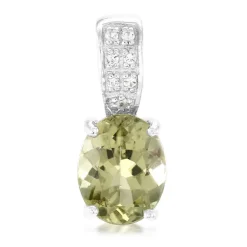 Limonen-Apatit-Silberanhänger