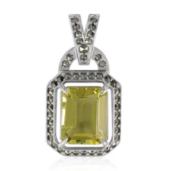 Limonen-Citrin-Silberanhänger (Annette classic)