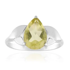 Limonen-Citrin-Silberring