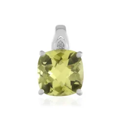 Limonen-Quarz-Silberanhänger