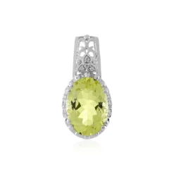 Limonen-Quarz-Silberanhänger