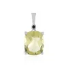 Limonen-Quarz-Silberanhänger