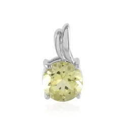 Limonen-Quarz-Silberanhänger