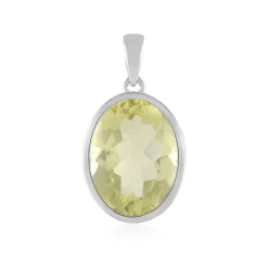 Limonen-Quarz-Silberanhänger