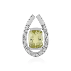 Limonen-Quarz-Silberanhänger