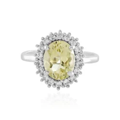 Limonen-Quarz-Silberring