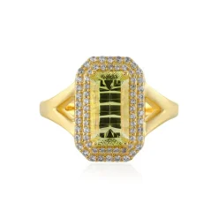 Limonen-Quarz-Silberring