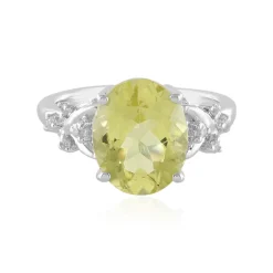 Limonen-Quarz-Silberring