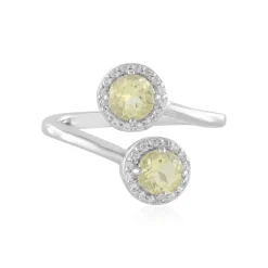 Limonen-Quarz-Silberring