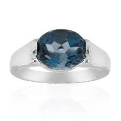 Londonblauer Topas-Silberring