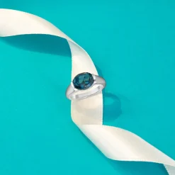 Londonblauer Topas-Silberring