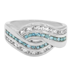 Londonblauer Topas-Silberring