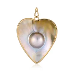 Mabe-Perlen-Silberanhänger (Bali Barong)