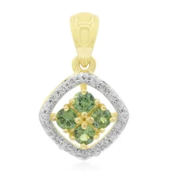 Madagaskar-Demantoid-Goldanhänger