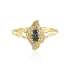 Madagaskar-Farbwechsel-Granat-Silberring