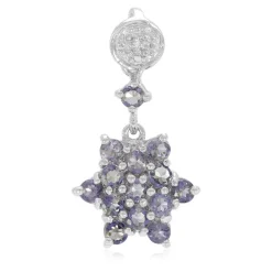 Madagaskar-Iolith-Silberanhänger