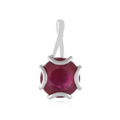 Madagaskar-Rubin-Platinanhänger