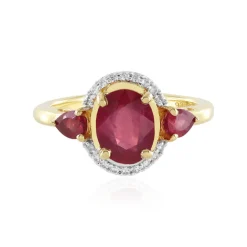 Madagaskar-Rubin-Silberring