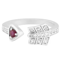 Madagaskar-Rubin-Silberring