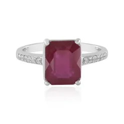 Madagaskar-Rubin-Silberring