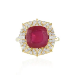 Madagaskar-Rubin-Silberring