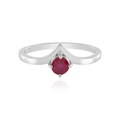 Madagaskar-Rubin-Silberring