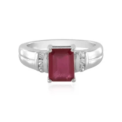 Madagaskar-Rubin-Silberring