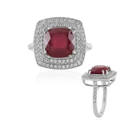 Madagaskar-Rubin-Silberring