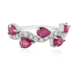 Madagaskar-Rubin-Silberring