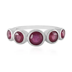 Madagaskar-Rubin-Silberring