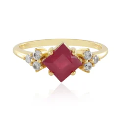 Madagaskar-Rubin-Silberring