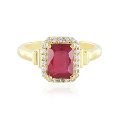 Madagaskar-Rubin-Silberring