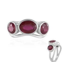 Madagaskar-Rubin-Silberring (de Melo)