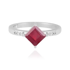 Madagaskar-Rubin-Silberring