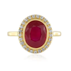 Madagaskar-Rubin-Silberring