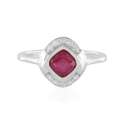 Madagaskar-Rubin-Silberring