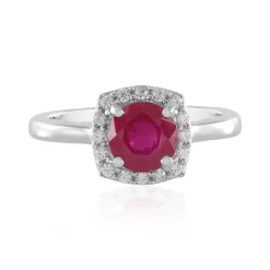 Madagaskar-Rubin-Silberring