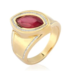 Madagaskar-Rubin-Silberring (de Melo)