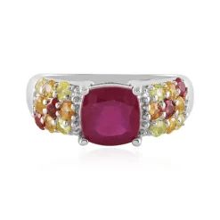 Madagaskar-Rubin-Silberring