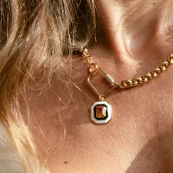 Madeira-Citrin-Silberanhänger