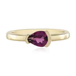 Magenta-Granat-Silberring